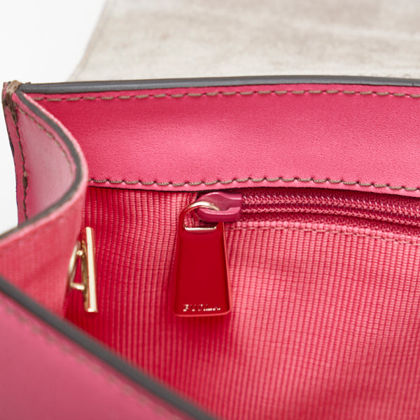 フルラ チェーンショルダーバッグ ピンク レザー レディース Furla 【中古】