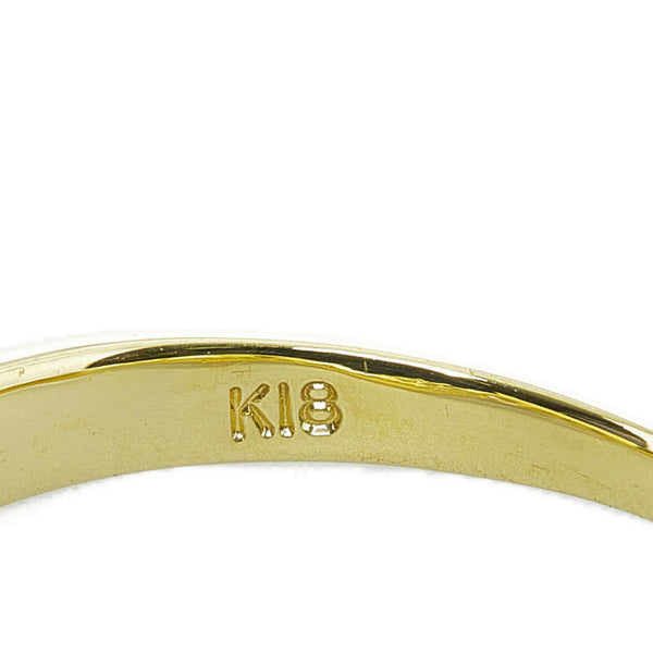 ノーブランド K18YG イエローゴールド ダイヤ0.20ct リング 指輪 レディース no brand 8号 【中古】