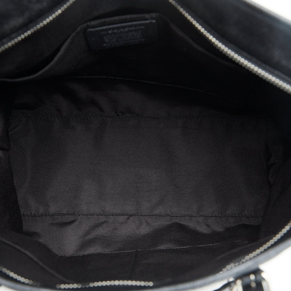 コーチ トートバッグ ショルダーバッグ F25907 ブラック ナイロン レザー レディース COACH 【中古】