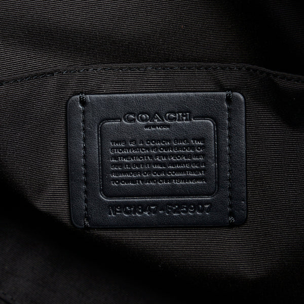 コーチ トートバッグ ショルダーバッグ F25907 ブラック ナイロン レザー レディース COACH 【中古】