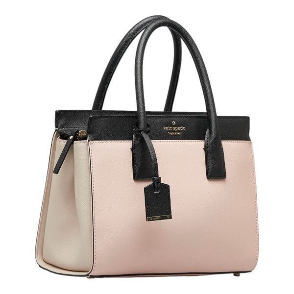 ケイトスペード CAMERON STREET SMALL CANDACE ハンドバッグ PXRU5957 ピンク ブラック レザー レディース Kate Spade 【中古】