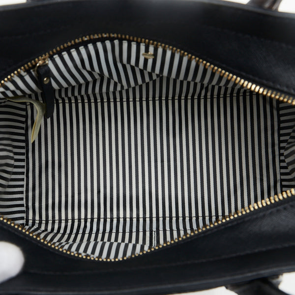 ケイトスペード CAMERON STREET SMALL CANDACE ハンドバッグ PXRU5957 ピンク ブラック レザー レディース Kate Spade 【中古】