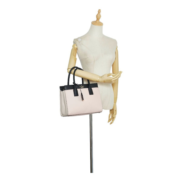 ケイトスペード CAMERON STREET SMALL CANDACE ハンドバッグ PXRU5957 ピンク ブラック レザー レディース Kate Spade 【中古】