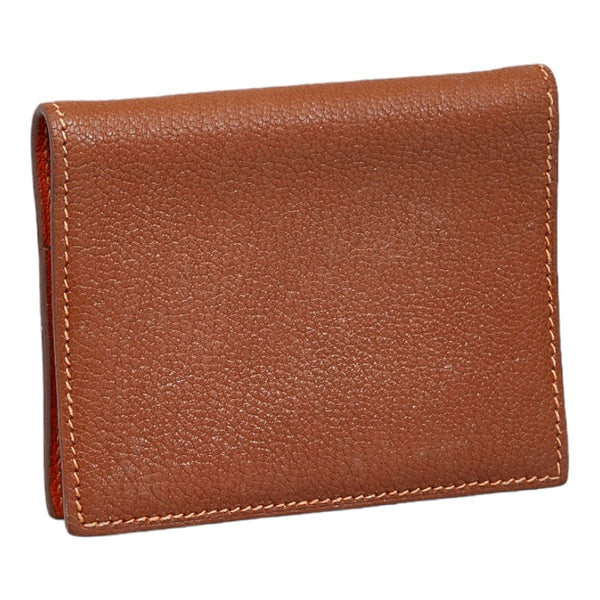 エルメス ミニアジェンダ 手帳カバー ブラウン レザー レディース HERMES 【中古】