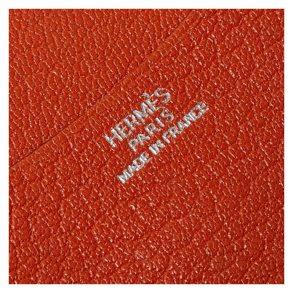 エルメス ミニアジェンダ 手帳カバー ブラウン レザー レディース HERMES 【中古】