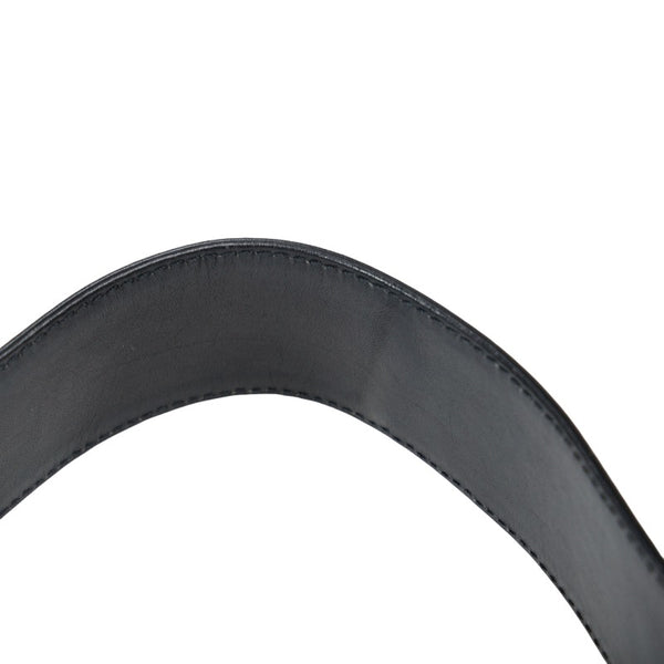 グッチ GGキャンバス ゴールド金具 ワンショルダーバッグ 91761 ブラック キャンバス レザー レディース GUCCI 【中古】