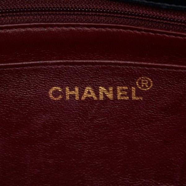 シャネル マドモアゼル ココマーク ゴールド金具 チェーン ショルダーバッグ ブラック ラムスキン レディース CHANEL 【中古】