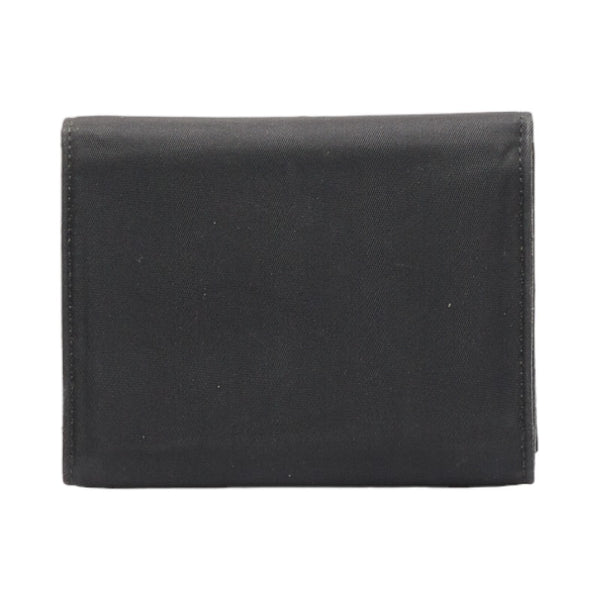 プラダ 三つ折り財布 ブラック ナイロン レディース PRADA 【中古】