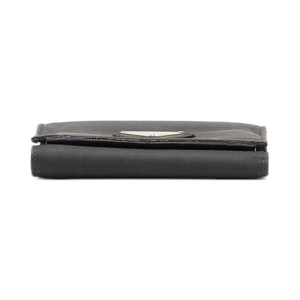 プラダ 三つ折り財布 ブラック ナイロン レディース PRADA 【中古】