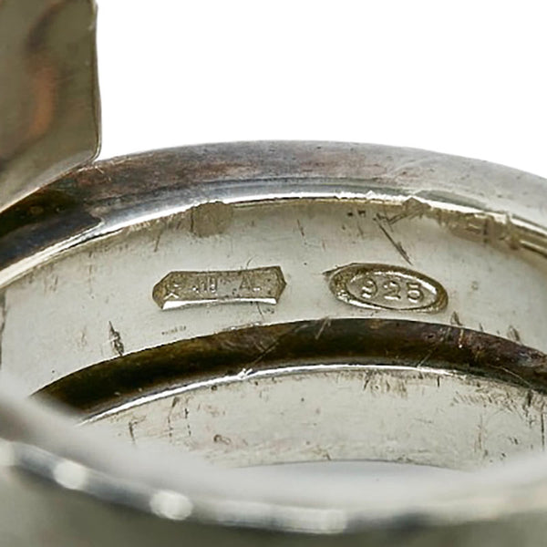 グッチ Gロゴ スネーク リング 指輪 SV925 シルバー レディース GUCCI 【中古】