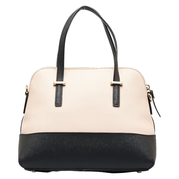 ケイトスペード バイカラー ハンドバッグ ショルダーバッグ 2WAY ピンク ブラック レザー レディース Kate Spade 【中古】