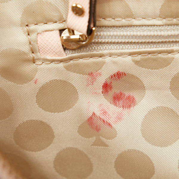 ケイトスペード バイカラー ハンドバッグ ショルダーバッグ 2WAY ピンク ブラック レザー レディース Kate Spade 【中古】