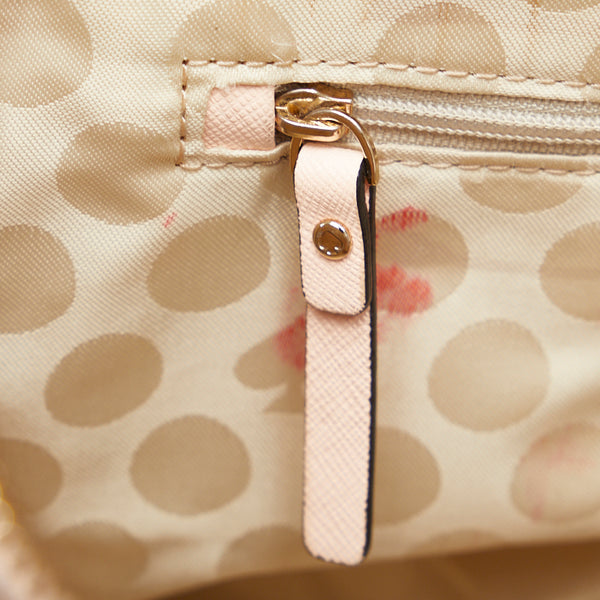 ケイトスペード バイカラー ハンドバッグ ショルダーバッグ 2WAY ピンク ブラック レザー レディース Kate Spade 【中古】