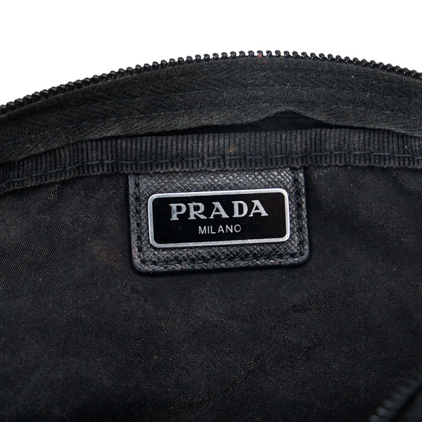 プラダ ポーチ コスメポーチ ブラック ナイロン レディース PRADA 【中古】