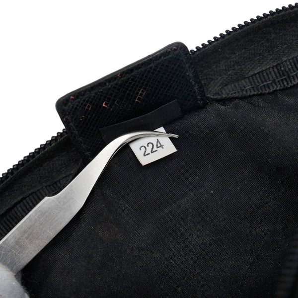 プラダ ポーチ コスメポーチ ブラック ナイロン レディース PRADA 【中古】