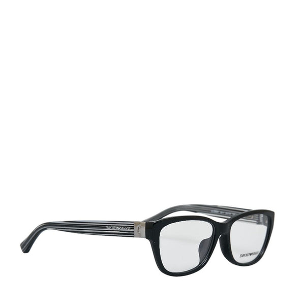 アルマーニ 伊達眼鏡 メガネ EA3084F 5017 ブラック クリア プラスチック メンズ ARMANI 【中古】