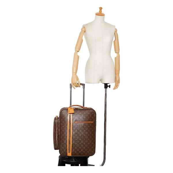ルイ ヴィトン モノグラム トロリー50 ボスフォール キャリーバッグ M23259 ブラウン PVC レザー メンズ LOUIS VUITTON 【中古】