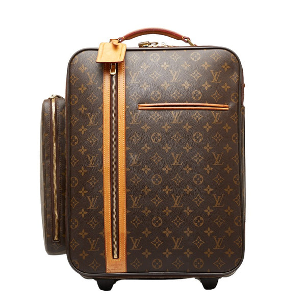 ルイ ヴィトン モノグラム トロリー50 ボスフォール キャリーバッグ M23259 ブラウン PVC レザー メンズ LOUIS VUITTON 【中古】