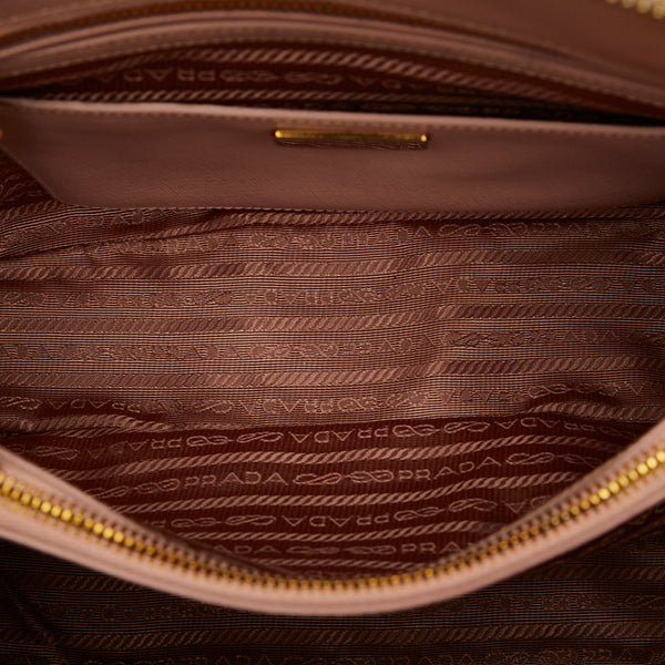 プラダ サフィアーノ ハンドバッグ ショルダーバッグ 2WAY 1BA837 ピンク レザー レディース PRADA 【中古】