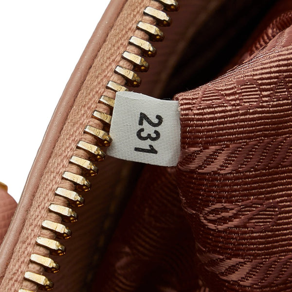 プラダ サフィアーノ ハンドバッグ ショルダーバッグ 2WAY 1BA837 ピンク レザー レディース PRADA 【中古】