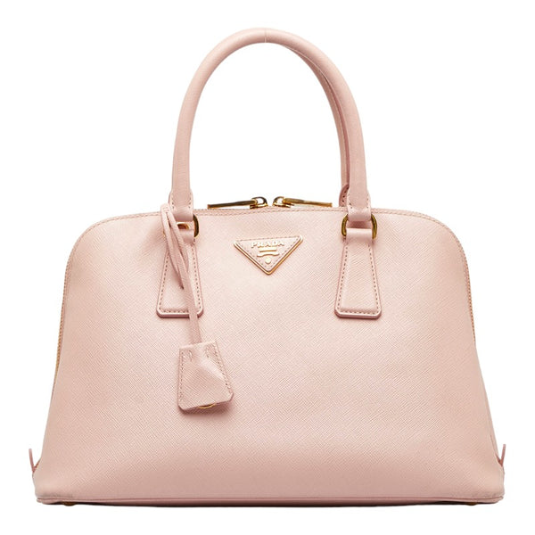 プラダ サフィアーノ ハンドバッグ ショルダーバッグ 2WAY 1BA837 ピンク レザー レディース PRADA 【中古】