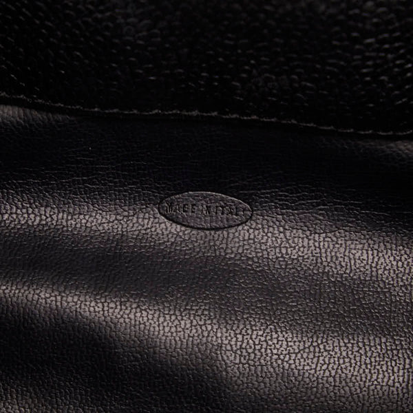 シャネル ココマーク トリプルココ ココボール 斜め掛け チェーン ショルダーバッグ ブラック キャビアスキン レディース CHANEL 【中古】