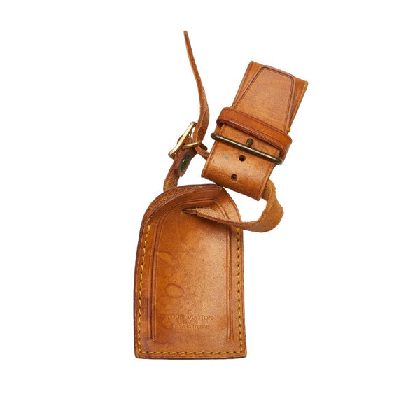 ルイ ヴィトン ポワニエ ネームタグ 16点セット ベージュ レザー レディース LOUIS VUITTON 【中古】