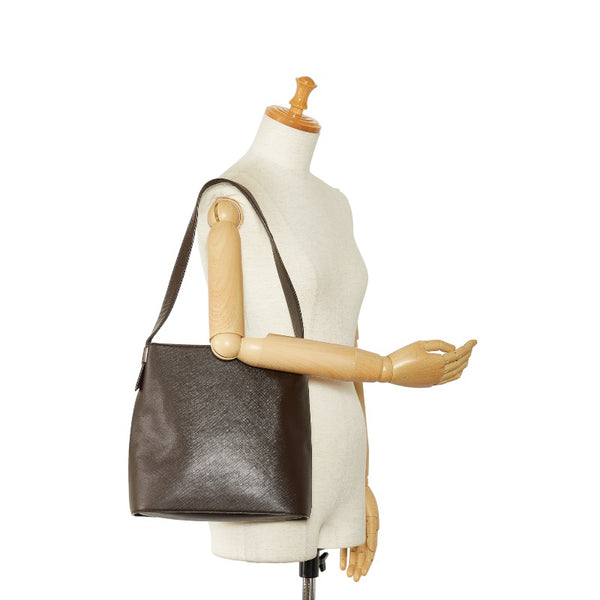 バーバリー シャドーホース ワンショルダーバッグ ブラウン レザー レディース BURBERRY 【中古】