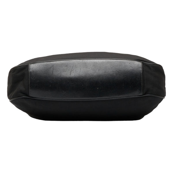 グッチ バンブー ハンドバッグ ワンショルダーバッグ 001 1577 ブラック キャンバス レザー レディース GUCCI 【中古】