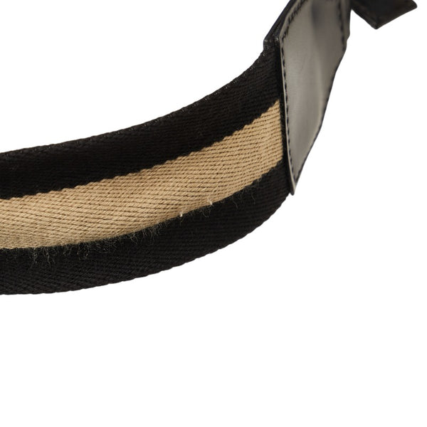 グッチ シェリー ワンショルダーバッグ  106663 ブラック キャンバス レザー レディース GUCCI 【中古】