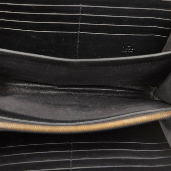 グッチ GGマーモント キルティング チェーン ウォレット ショルダーバッグ  474575 ブラック レザー レディース GUCCI 【中古】