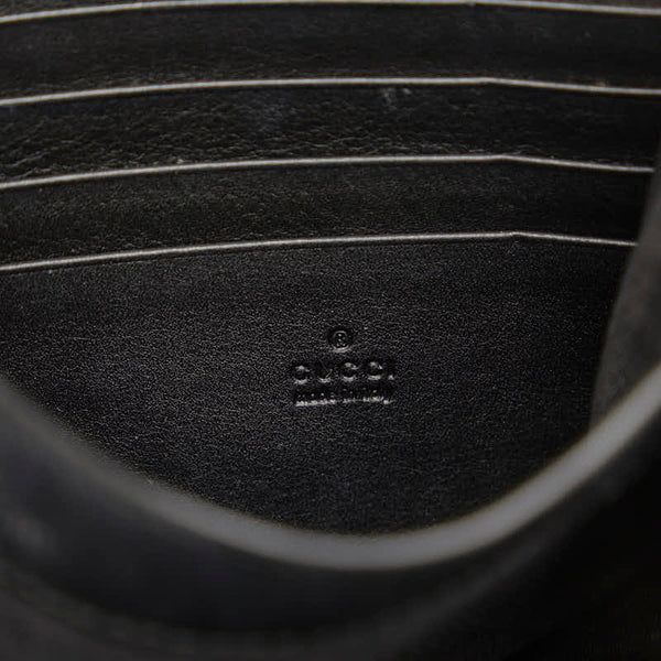 グッチ GGマーモント キルティング チェーン ウォレット ショルダーバッグ  474575 ブラック レザー レディース GUCCI 【中古】