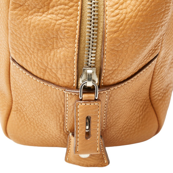 プラダ ボストンバッグ ミニボストンバッグ ハンドバッグ ブラウン レザー レディース PRADA 【中古】