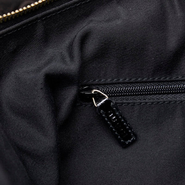 グッチ GGキャンバス アビー ハンドバッグ トートバッグ 141470 ブラック キャンバス パテントレザー レディース GUCCI 【中古】