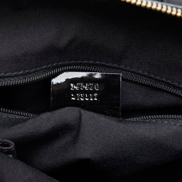 グッチ GGキャンバス アビー ハンドバッグ トートバッグ 141470 ブラック キャンバス パテントレザー レディース GUCCI 【中古】