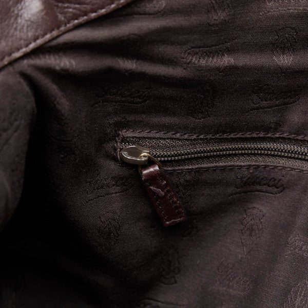 グッチ グッチシマ スーキー ハンドバッグ ショルダーバッグ ２WAY 223974 ブラウン レザー レディース GUCCI 【中古】