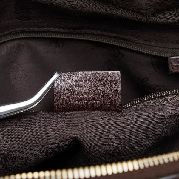 グッチ グッチシマ スーキー ハンドバッグ ショルダーバッグ ２WAY 223974 ブラウン レザー レディース GUCCI 【中古】