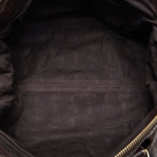 グッチ グッチシマ スーキー ハンドバッグ ショルダーバッグ ２WAY 223974 ブラウン レザー レディース GUCCI 【中古】