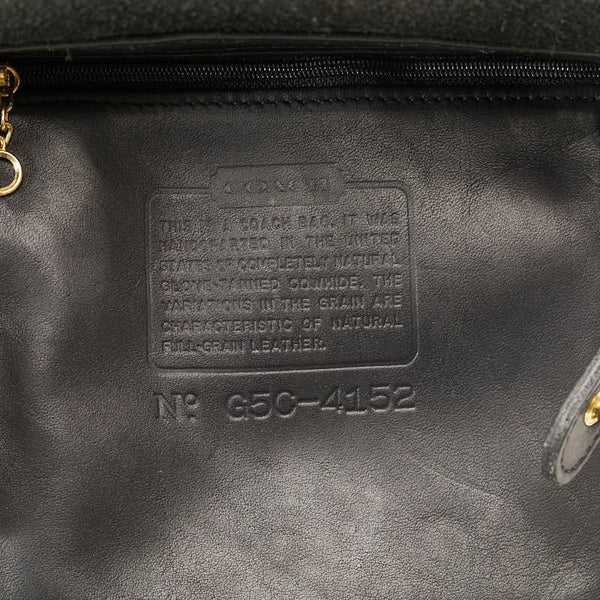 コーチ オールドコーチ リュック バックパック 4152 ブラック レザー レディース COACH 【中古】