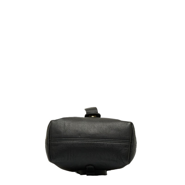 コーチ オールドコーチ リュック バックパック 4152 ブラック レザー レディース COACH 【中古】