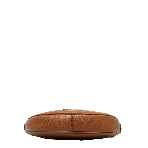 マイケルコース ドーバー スモール ハーフムーン 斜め掛け ショルダーバッグ 35R3G4DC5L ブラウン レザー レディース Michael Kors 【中古】