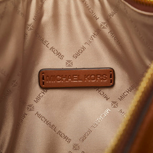 マイケルコース ドーバー スモール ハーフムーン 斜め掛け ショルダーバッグ 35R3G4DC5L ブラウン レザー レディース Michael Kors 【中古】