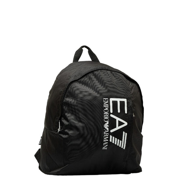 エンポリオ アルマーニ EA7 ロゴ リュック バックパック 275667 ブラック ナイロン レディース Emporio Armani 【中古】