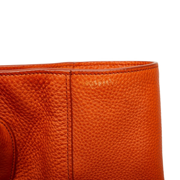 プラダ ヴィッテロ ダイノ ゴールド金具 ハンドバッグ ショルダーバッグ 2WAY BN2694 オレンジ レザー レディース PRADA 【中古】