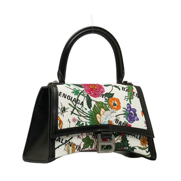 グッチ ハッカープロジェクト ×BALENCIAGA フローラ アワーグラス ハンドバッグ ショルダーバッグ 2WAY 681697 マルチカラー キャンバス レザー レディース GUCCI 【中古】