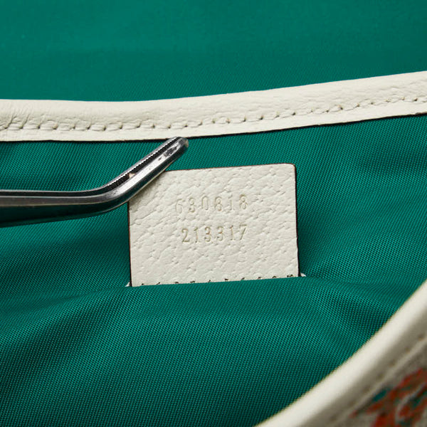 グッチ GG チルドレンズ リュック バックパック 630818 ベージュ マルチカラー ウール レザー メンズ GUCCI 【中古】