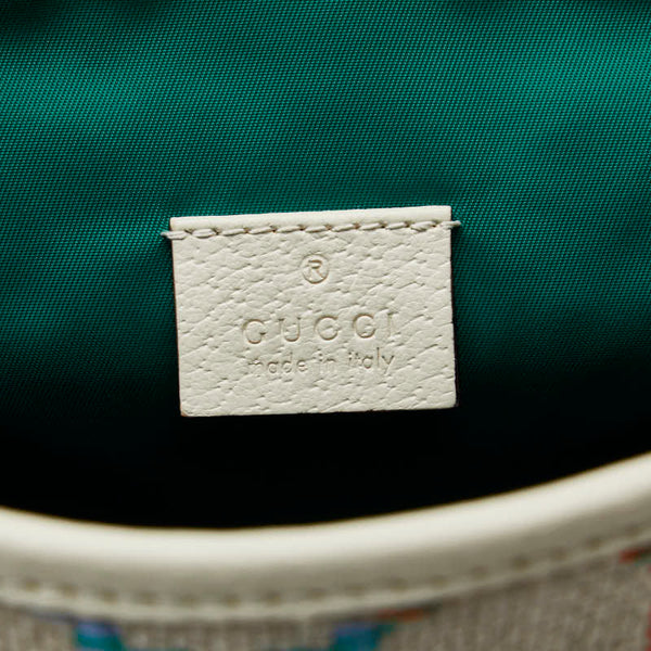 グッチ GG チルドレンズ リュック バックパック 630818 ベージュ マルチカラー ウール レザー メンズ GUCCI 【中古】