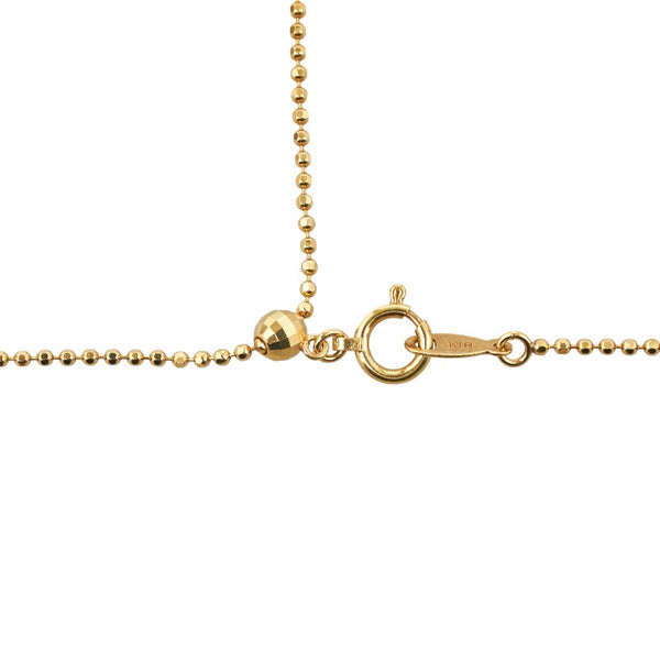 ゴールド K18YG イエローゴールド ダイヤ1.03ct パヴェ ドロップ ネックレス レディース 【中古】