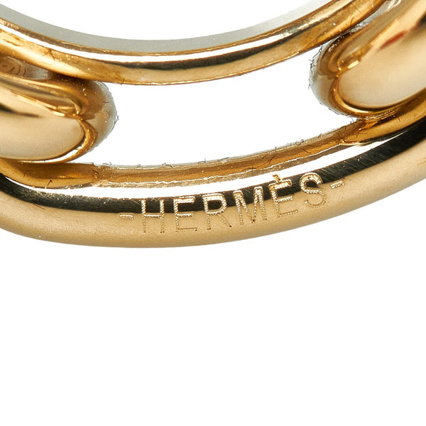 エルメス ルガテ シェーヌダンクル スカーフリング ゴールド メッキ レディース HERMES 【中古】