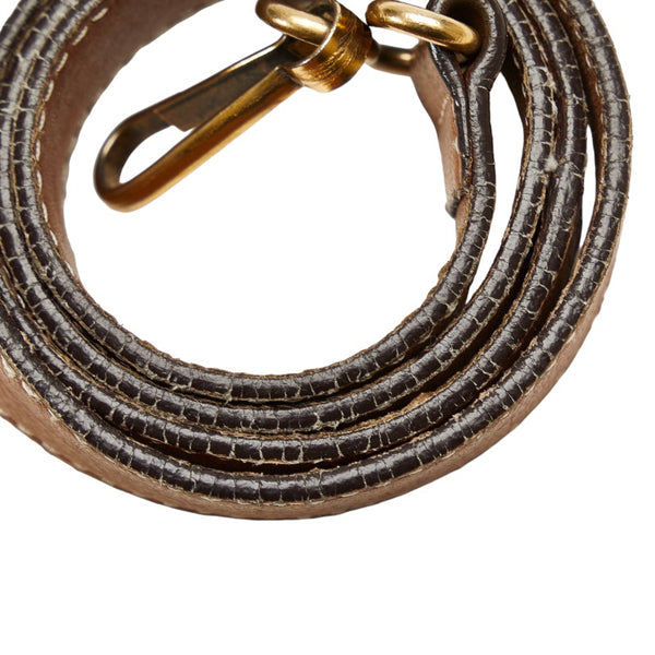 バーバリー ノバチェック ハンドバッグ ショルダーバッグ 2WAY ブラウン レザー レディース BURBERRY 【中古】